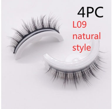 Reusable 3D Mink Lashes Natural False Eyelashes Self Adhesive Fake Glue Free Makeup Eyelash Extension Silk Reusable 3D Mink Lashes Natural False Eyelashes Self Adhesive Fake Glue Free Makeup Eyelash Extension Silk